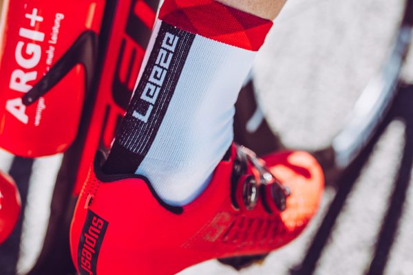 Radsportsocken vom Team Leeze - Dowe Sportswear