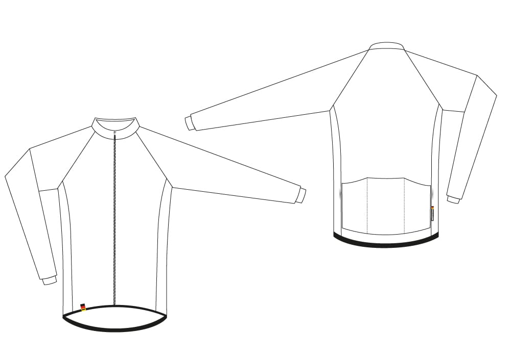 Schnittbild Langarm-Trikot ProSeries