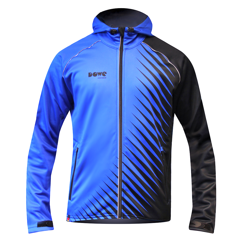 dowe-sportswear-active jacket-blue stripes-vorne
