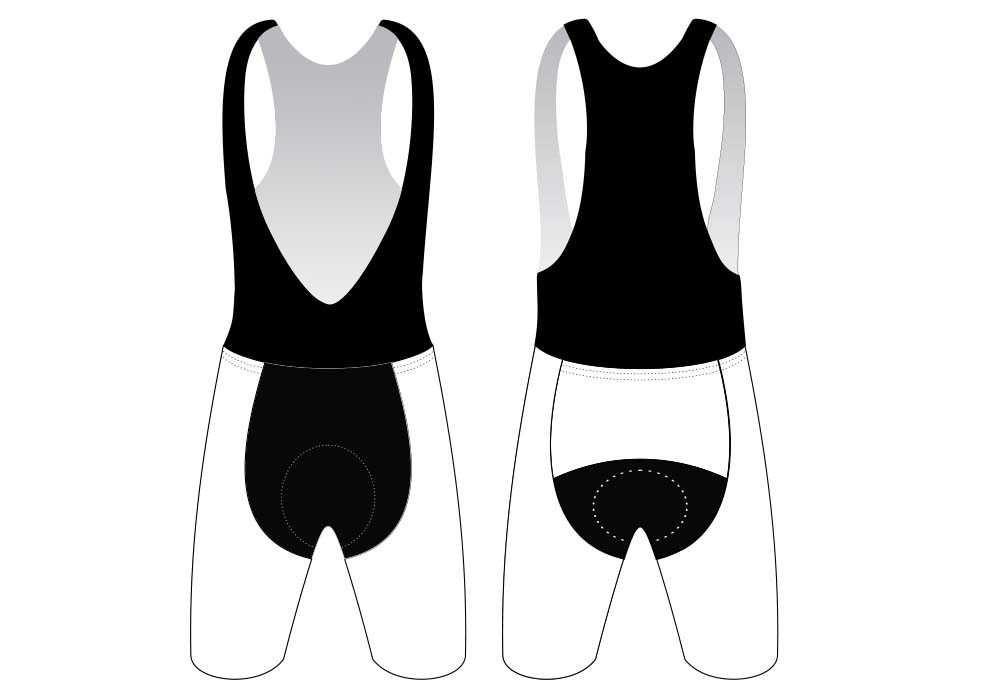 Trägerhose Elite von DOWE Sportswear - Schnittbild