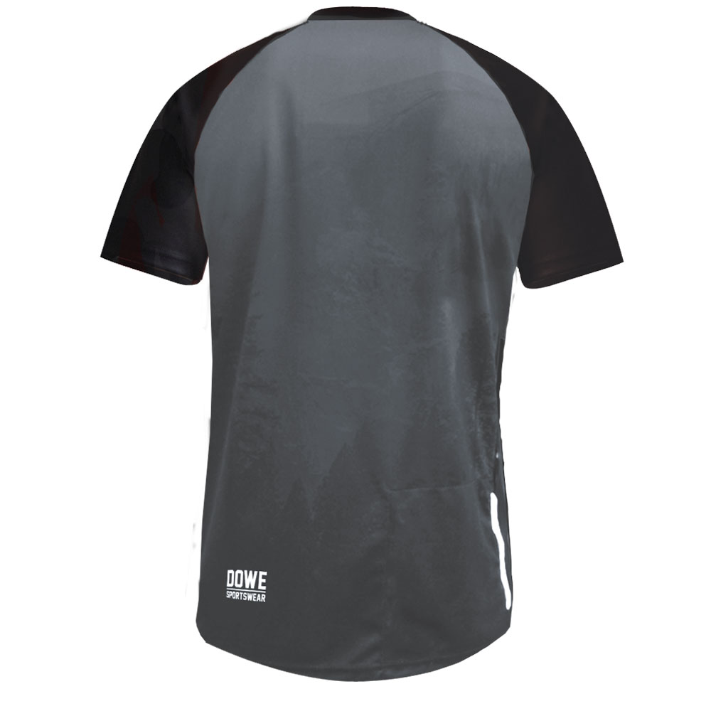 DOWE MTB/Enduro Jersey Allround MTN Calling Grey - Rückenansicht