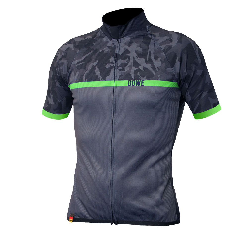 dowe-sportswear-superform-tricot-green-camo-vorne SuperForm Race Kurzarm-Trikot "Green Camo" von DOWE - Front