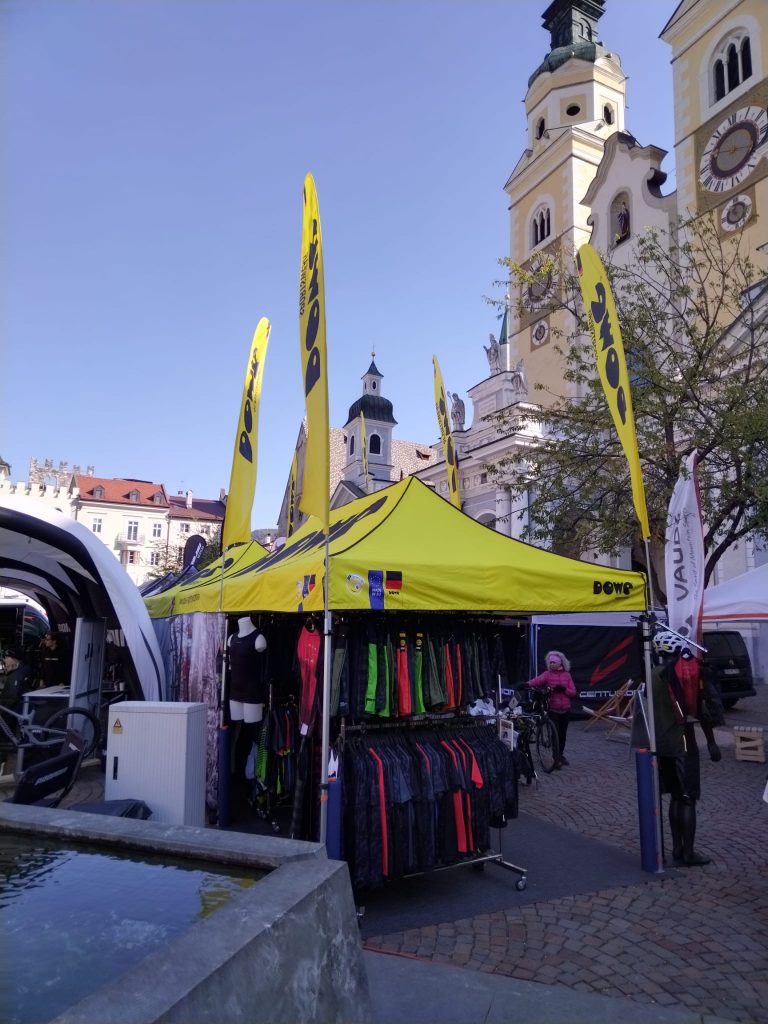 dowe-sportswear-brixen3 DOWE beim Biketestival Brixen: Messestand