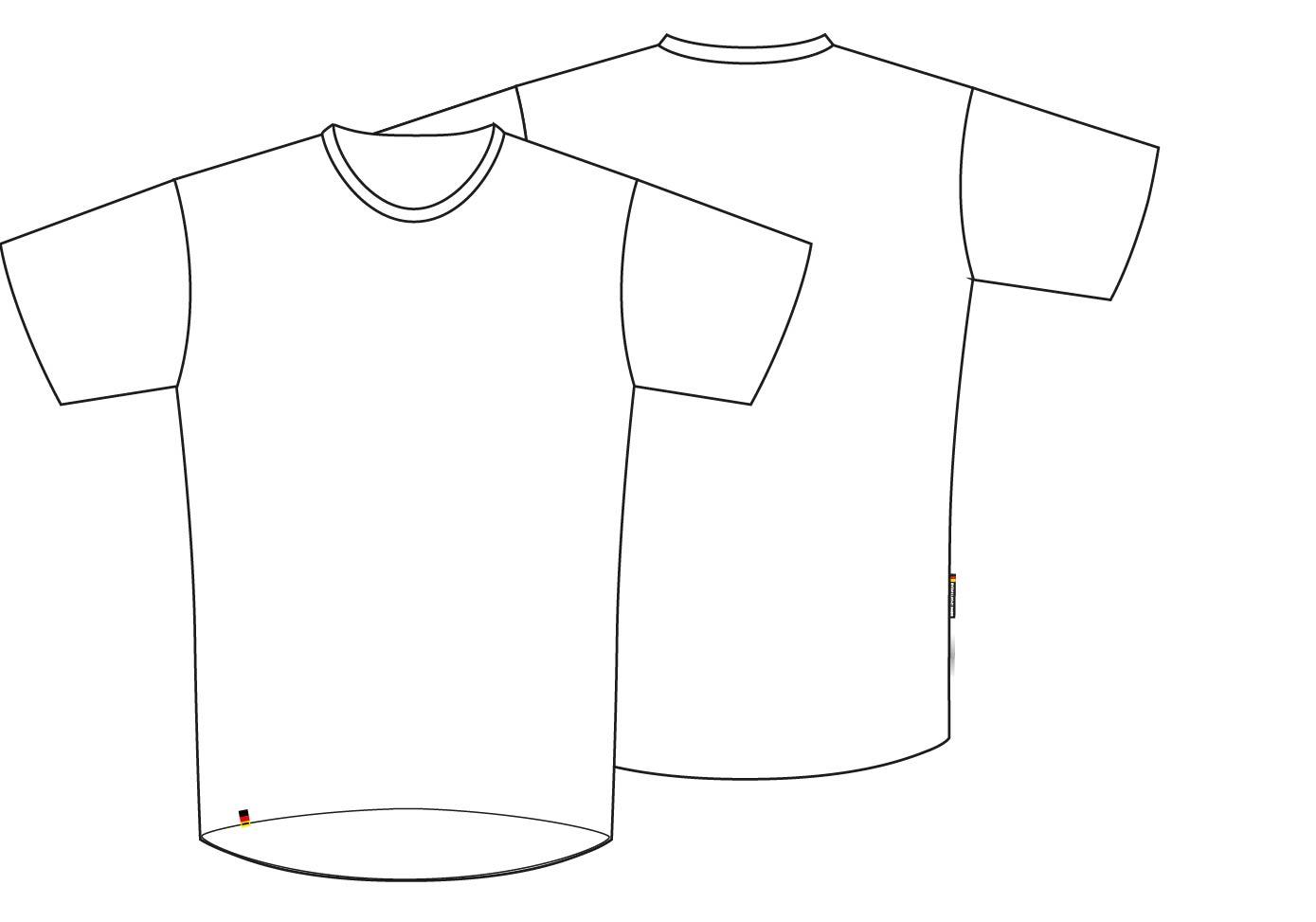 Dowe Sportswear Schnittbild Funktionsshirts